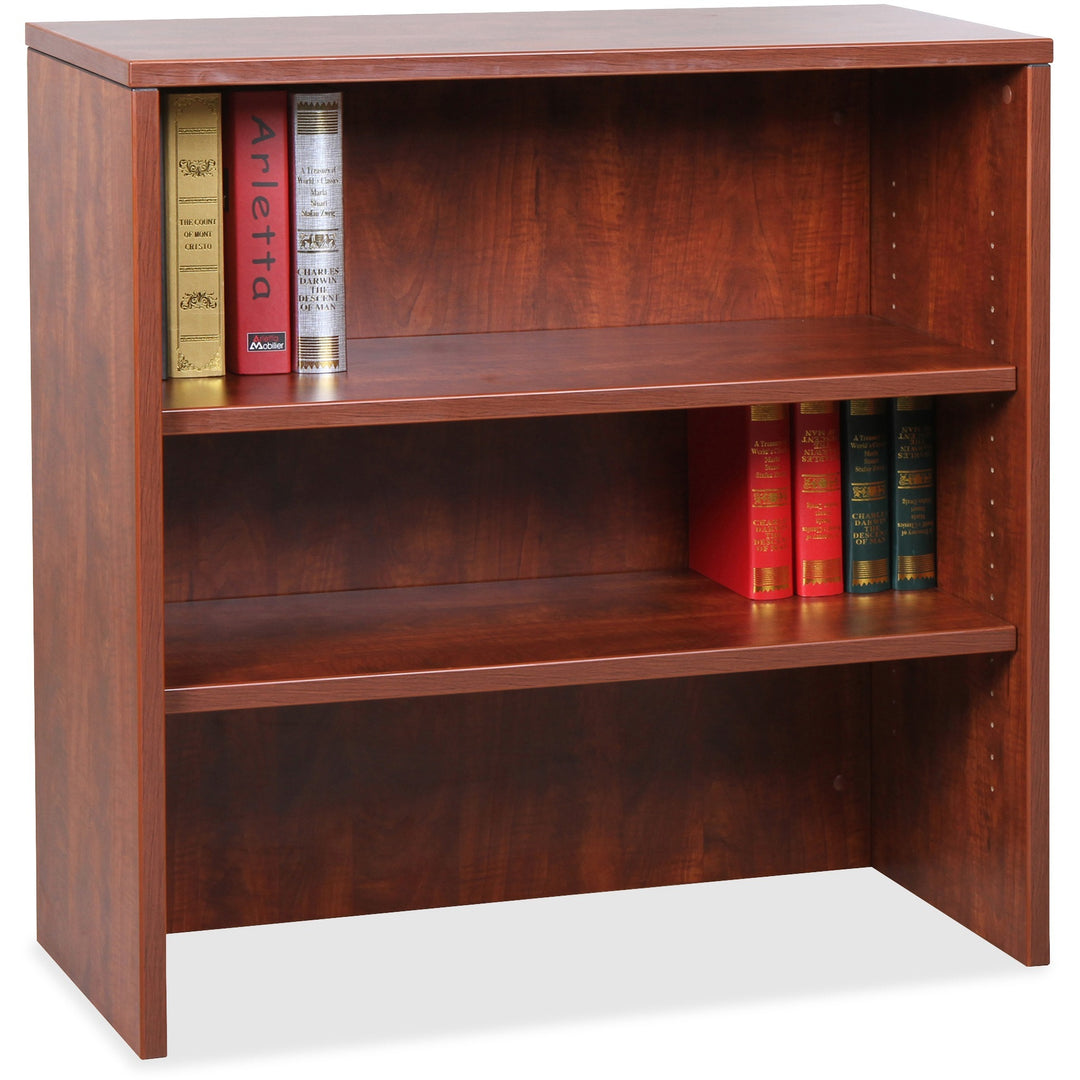 Image of Lorell Bookcase, Stack-on, 36"x15"x36", Cherry