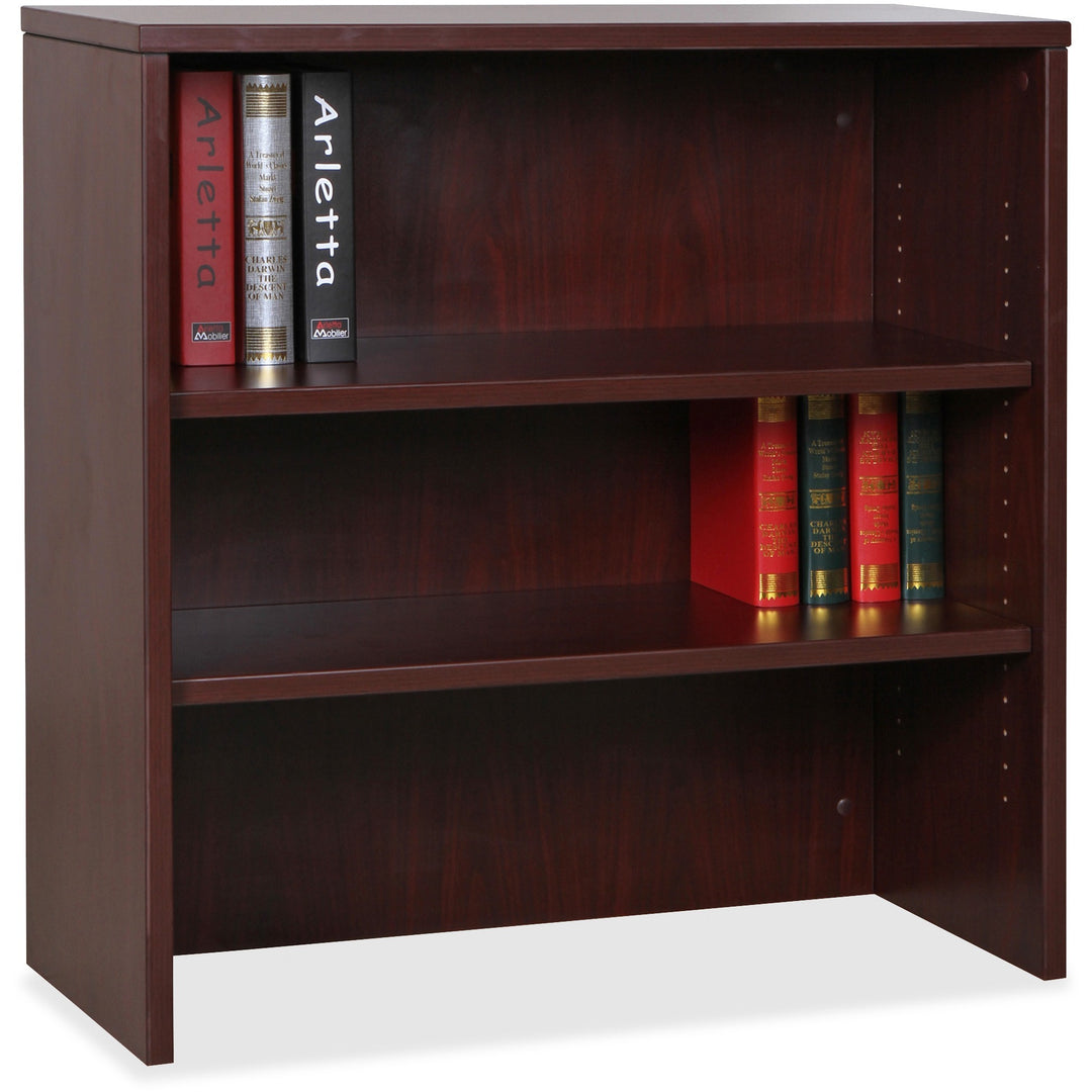 Image of Lorell Bookcase, Stack-on, 36"x15"x36", Mahogany