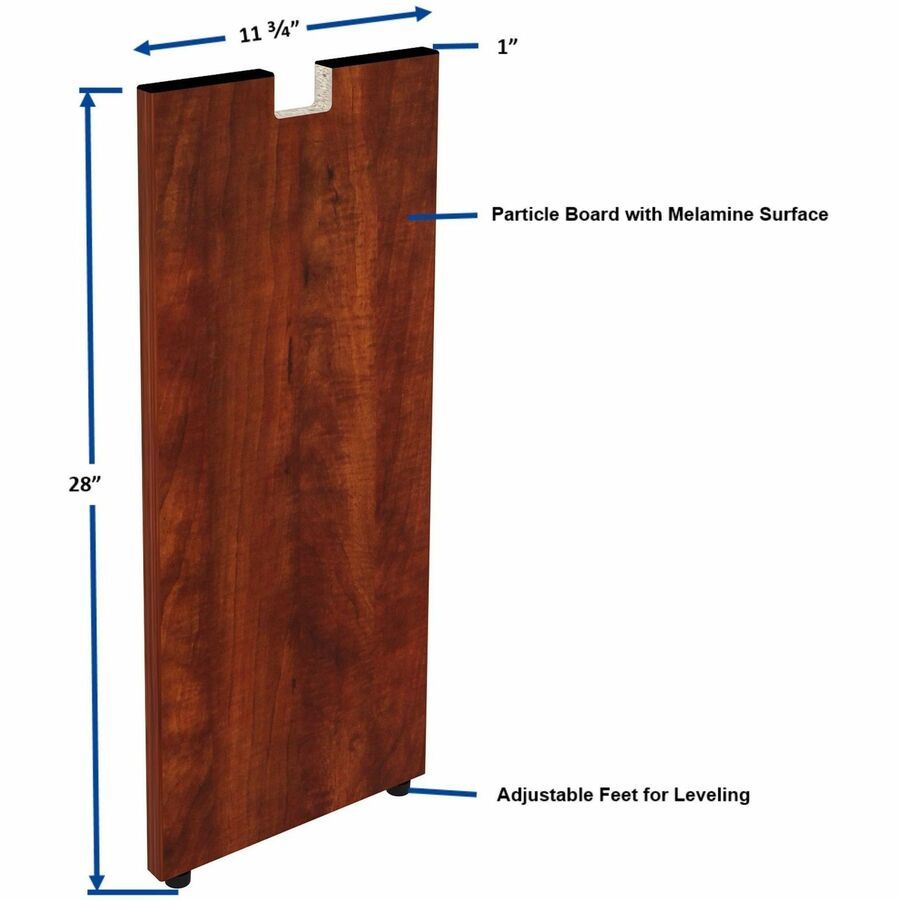 Image of Lorell Credenza Half Leg, f/Credenza, 12"x1"x28-1/2",Cherry