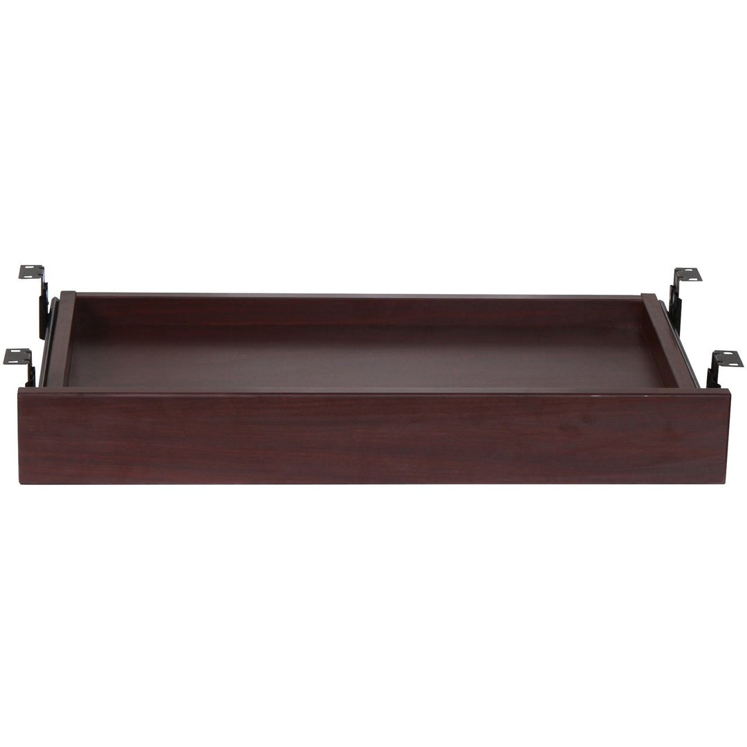 Image of Lorell Center Drawer, 26"Wx15-3/8"Dx3-5/8"H, Mahogany