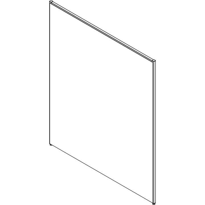 Image of Lorell Fabric Panel, w/Adjustable Glides, 60"x72", Gray