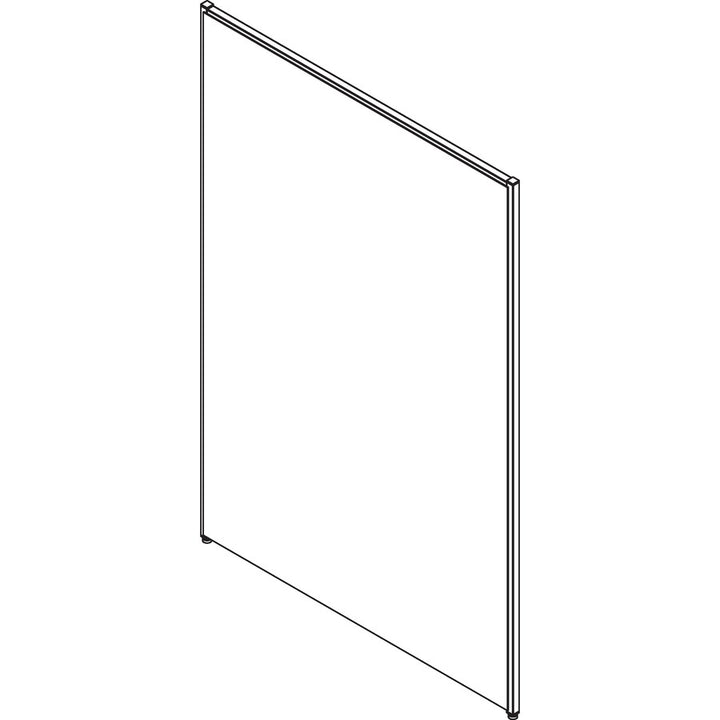 Image of Lorell Fabric Panel, w/Adjustable Glides, 48"x72", Gray