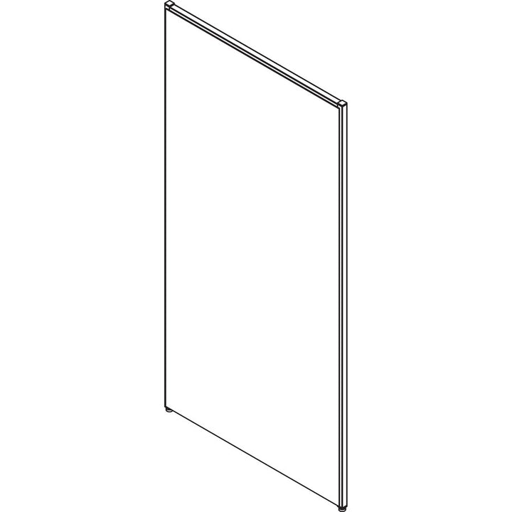 Image of Lorell Fabric Panel, w/Adjustable Glides, 36"x72", Gray