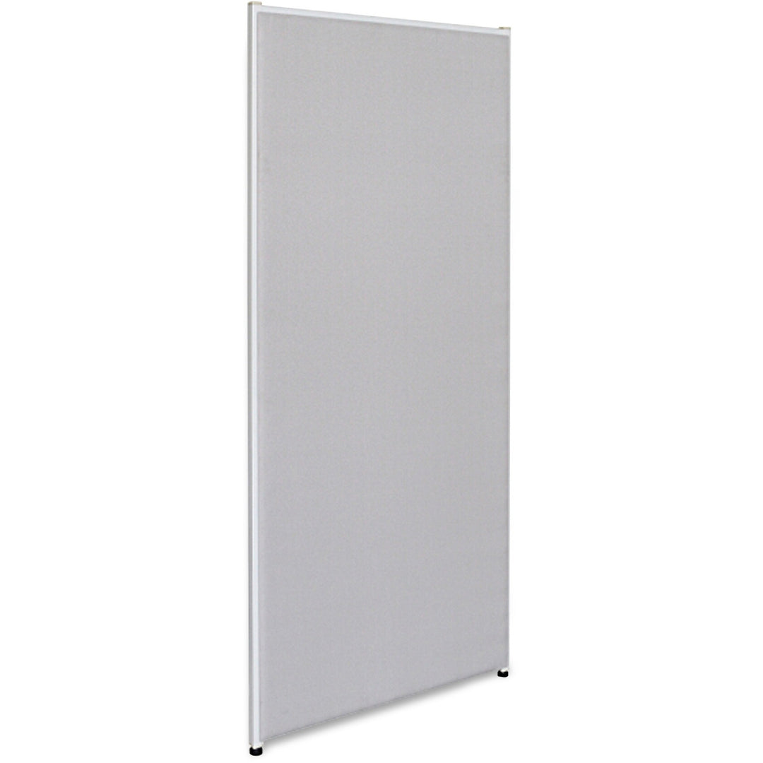 Image of Lorell Fabric Panel, w/Adjustable Glides, 30"x72", Gray