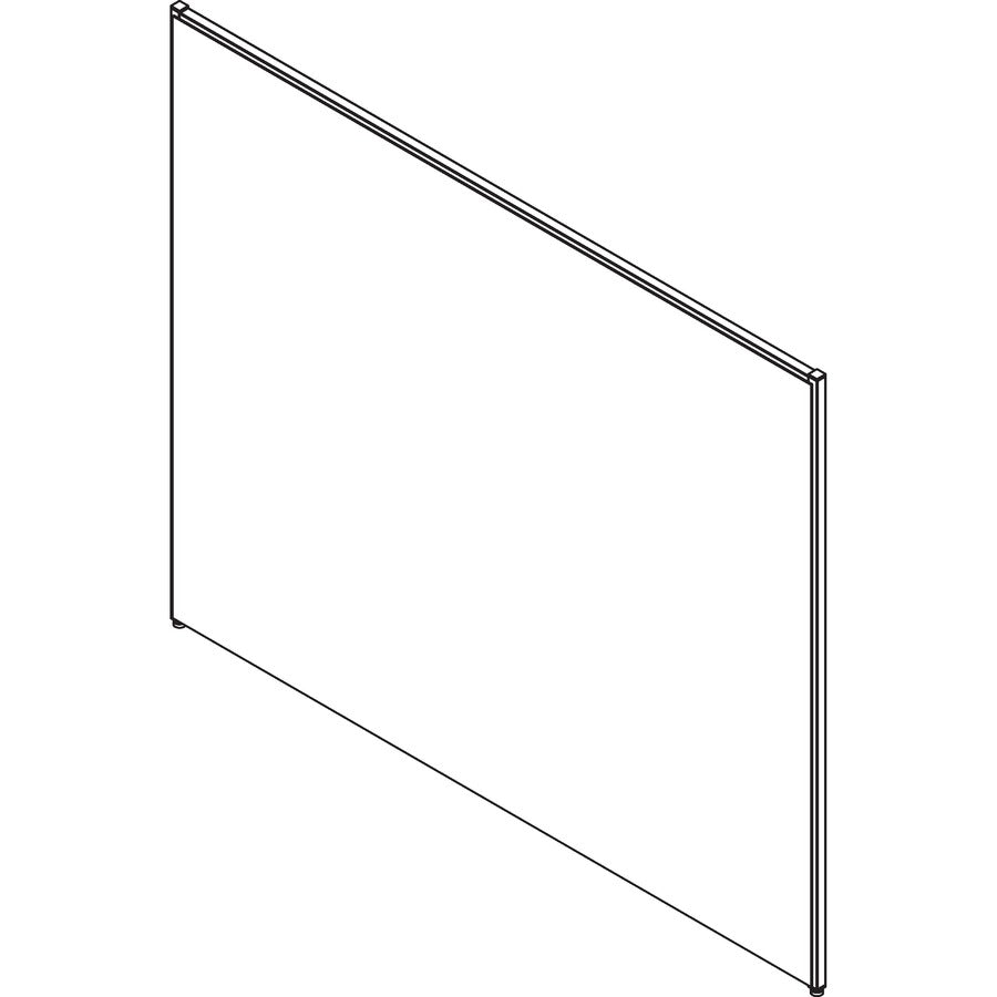 Image of Lorell Fabric Panel, w/Adjustable Glides, 72"x60", Gray