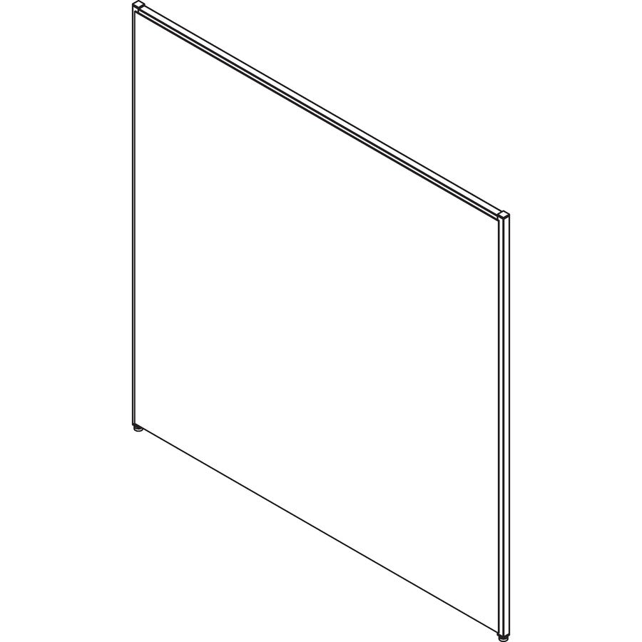 Image of Lorell Fabric Panel, w/Adjustable Glides, 60"x60", Gray
