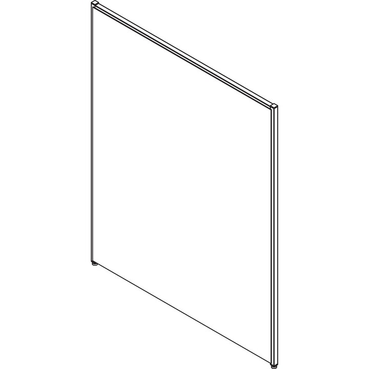 Image of Lorell Fabric Panel, w/Adjustable Glides, 48"x60", Gray