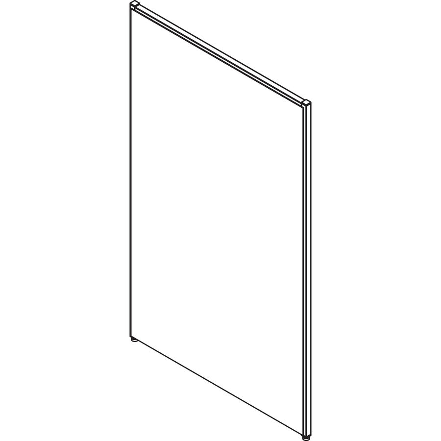 Image of Lorell Fabric Panel, w/Adjustable Glides, 36"x60", Gray