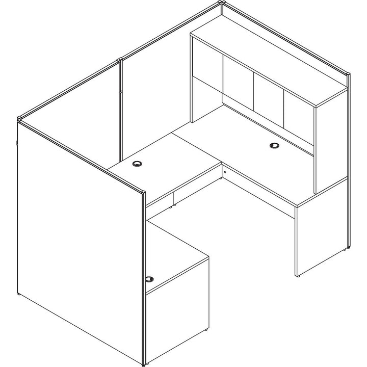 Image of Lorell Straight Pane Connector, 20/ST, 1-1/2"x2-5/8"x1-3/8", AM