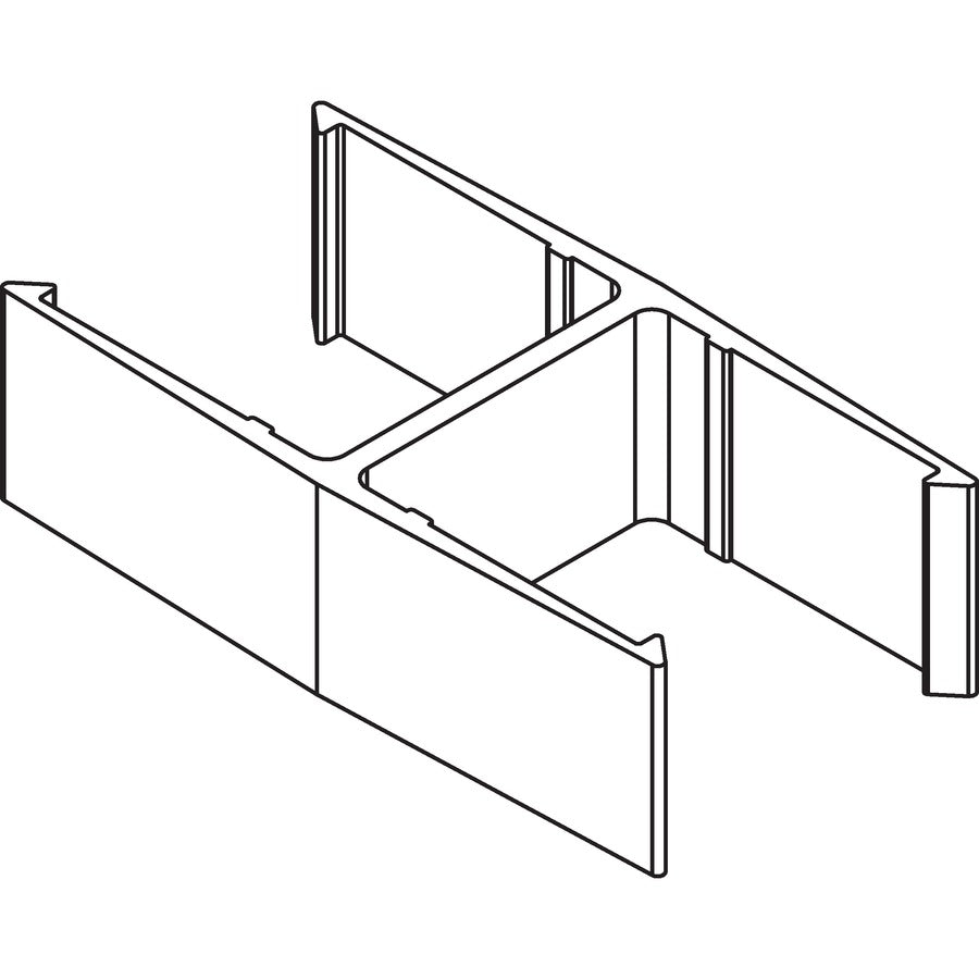 Image of Lorell Straight Pane Connector, 20/ST, 1-1/2"x2-5/8"x1-3/8", AM