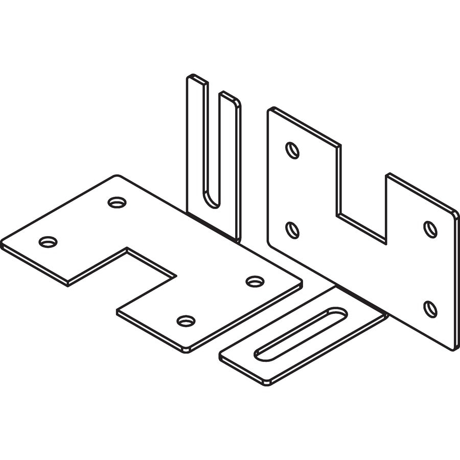 Image of Lorell Wall Bracket Panel, 20/ST, 3-1/4"x4-1/2"x3-5/16", AM