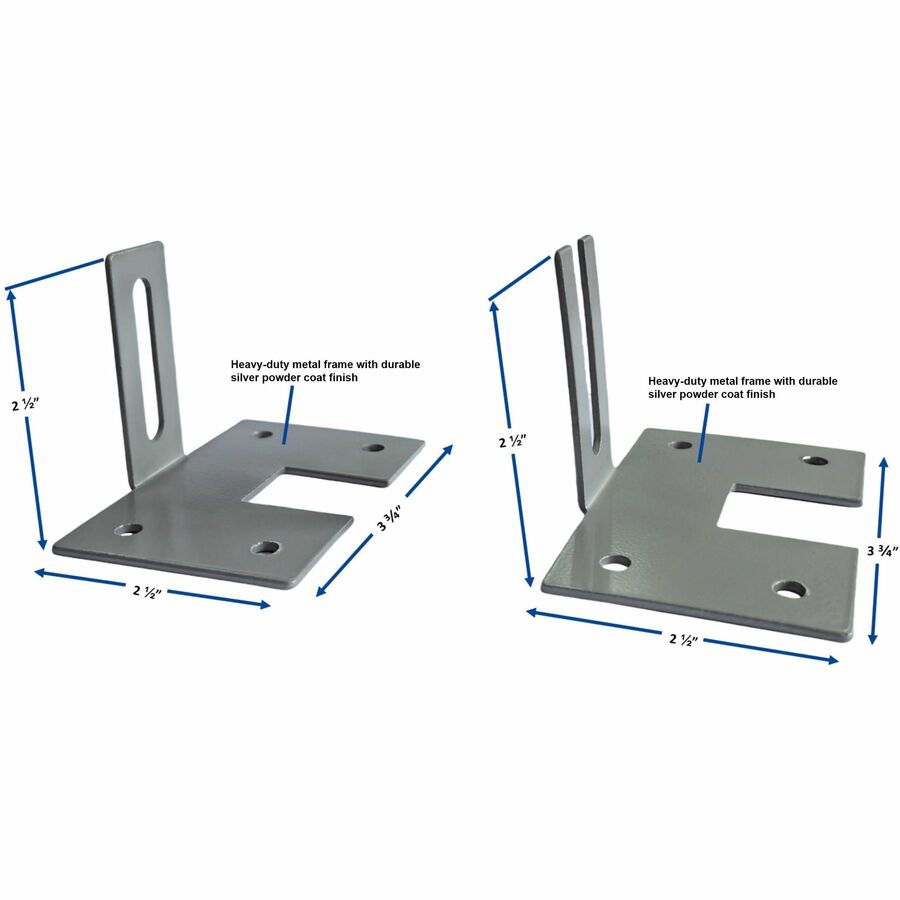 Image of Lorell Wall Bracket Panel, 20/ST, 3-1/4"x4-1/2"x3-5/16", AM