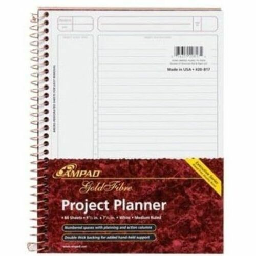 Image of Tops Wirebound Project Planner,84 Sheets,9-1/2"x7-1/4",AST