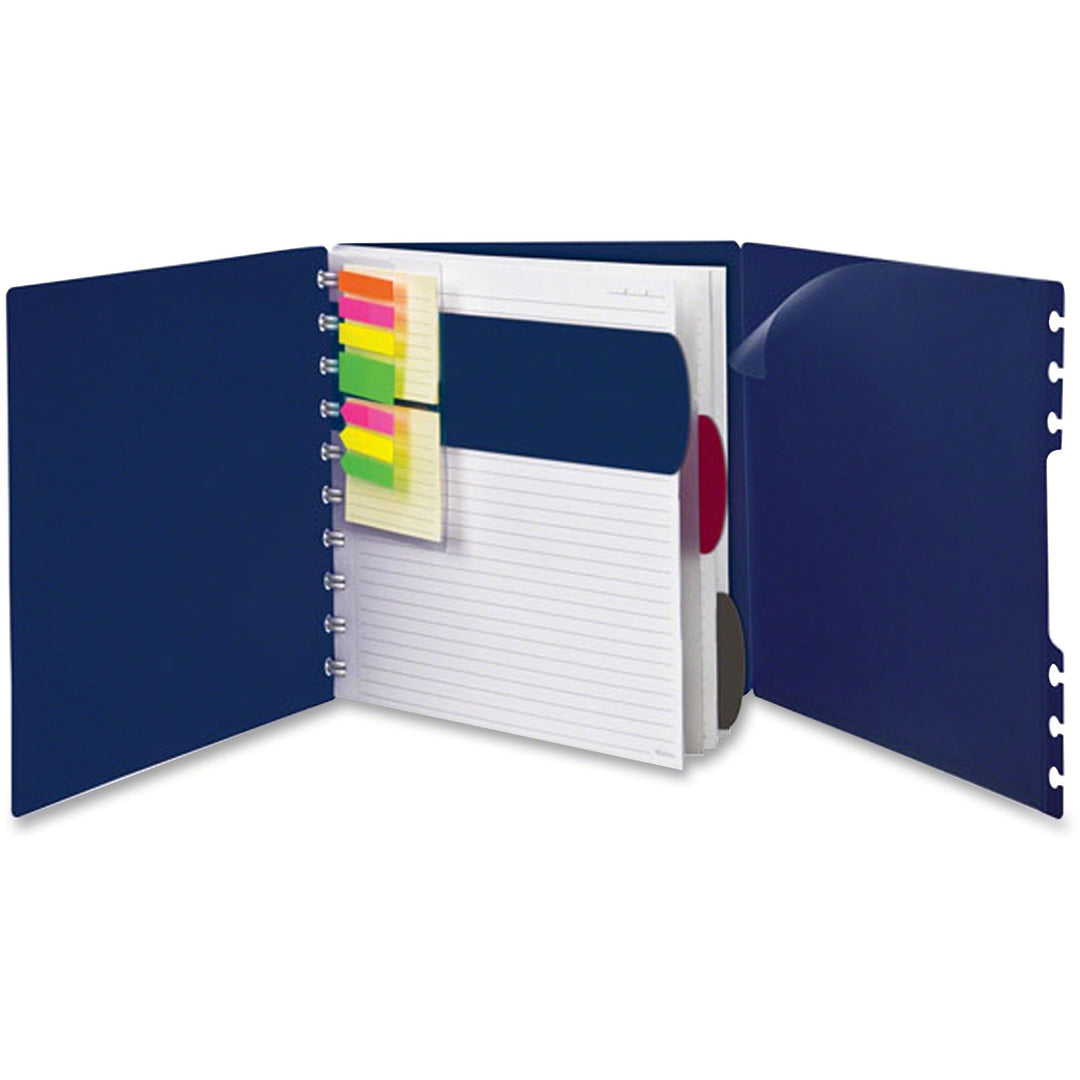 Image of Ampad® Versa Crossover Notebook, 3-Subject, Wide/Legal Rule, Navy Cover, (60) 11 x 8.5 Sheets