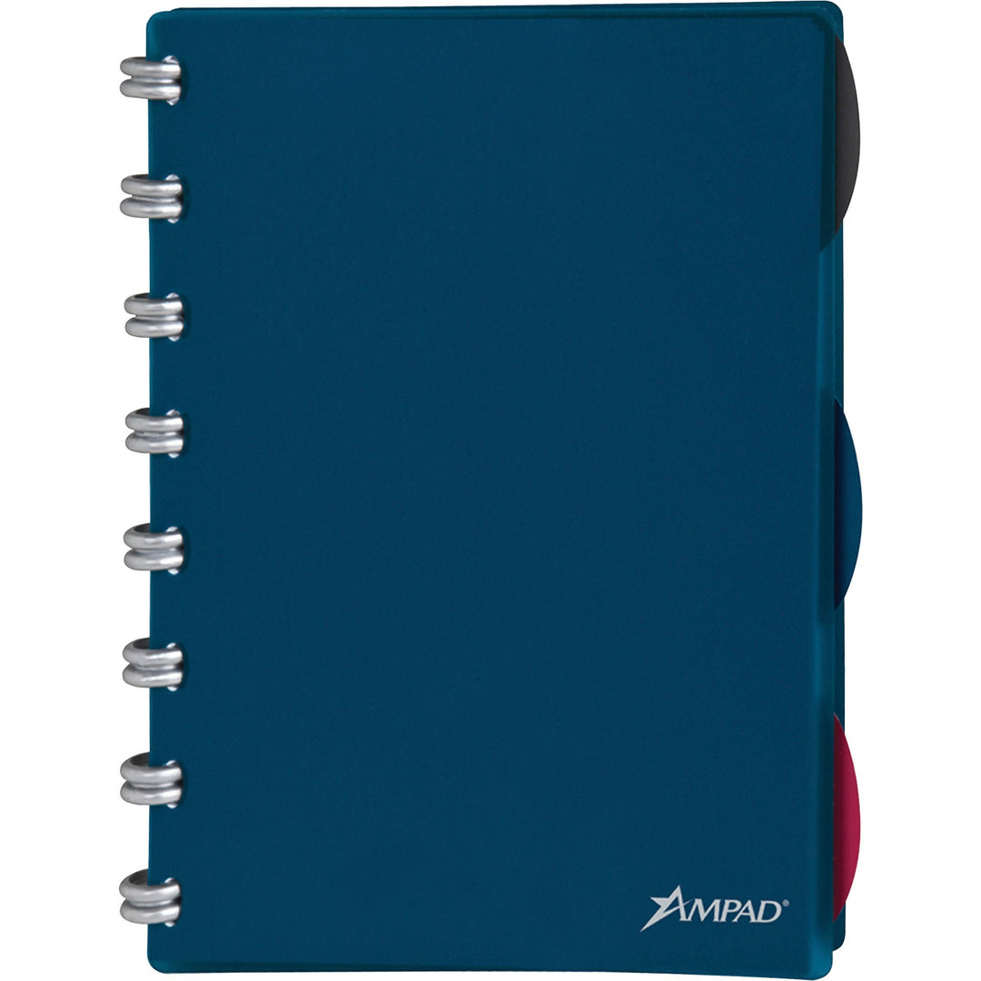 Image of Tops Spiral Notebook, Poly Cover, 60 Sht, 5-1/2"x8-1/2", Navy