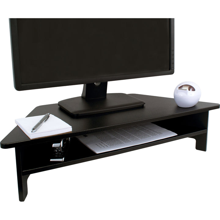 Image of Victor® Dc050 High Rise Collection Monitor Stand, 27" X 11.5" X 6.5" To 7.5", Black, Supports 40 Lbs
