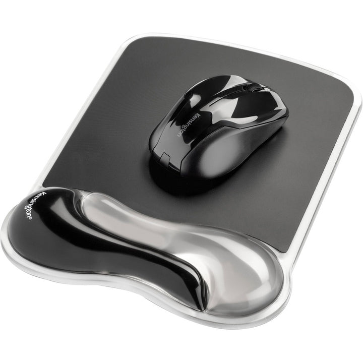 Image of Kensington® Mouse Pad,w/ Wrist Pillow,Duo Gel,7-1/4"x9-1/2"x13-32",BK/BE