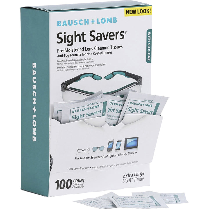 Image of Bausch + Lomb 8576 Sight Savers Pre-Moistened Cleaning Tissues