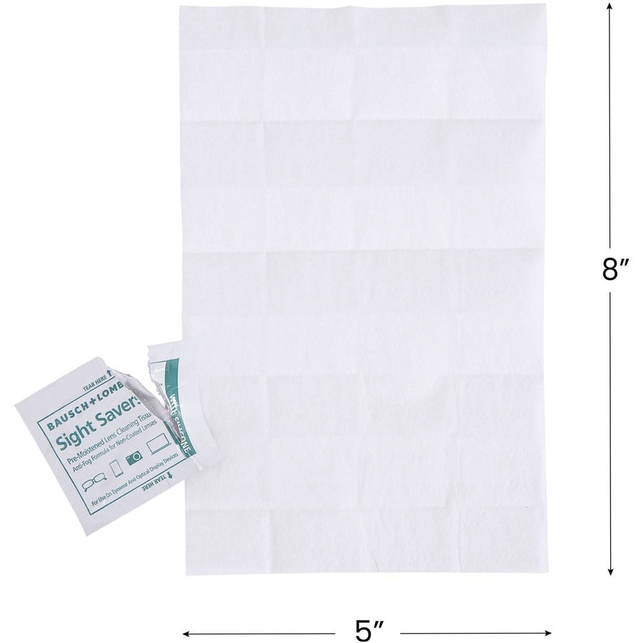 Image of Bausch + Lomb 8576 Sight Savers Pre-Moistened Cleaning Tissues