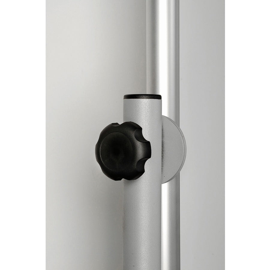 Image of MasterVision® Revolver Easel, Horizontal Orientation, 70.8" x 47.2", White Surface, Satin Aluminum Frame