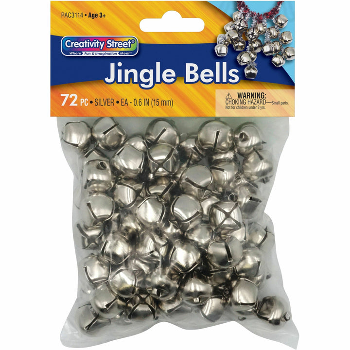 Image of Pacon® Jingle Bells, 5/8", 72/BG, Silver