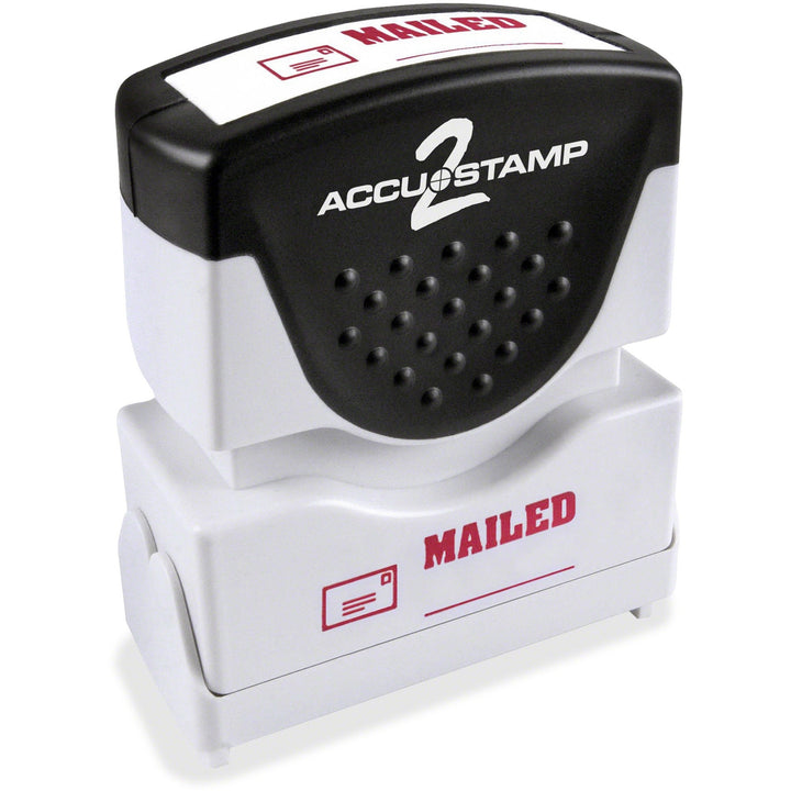 Image of ACCUSTAMP2® Pre-Inked Shutter Stamp, Red, MAILED, 1.63 x 0.5