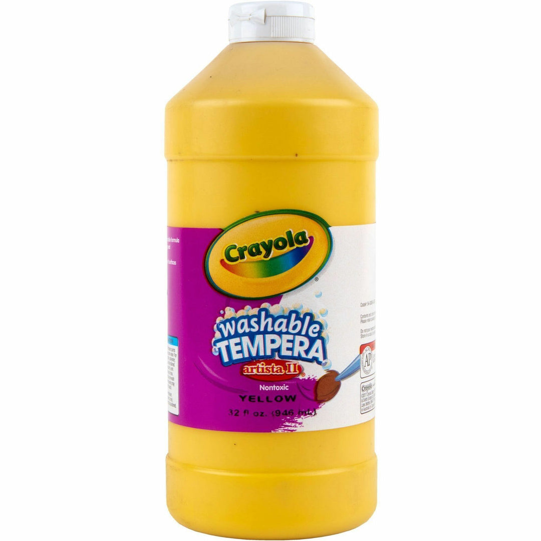 Image of Crayola® Artista Ii Washable Tempera Paint, Yellow, 32 Oz Bottle