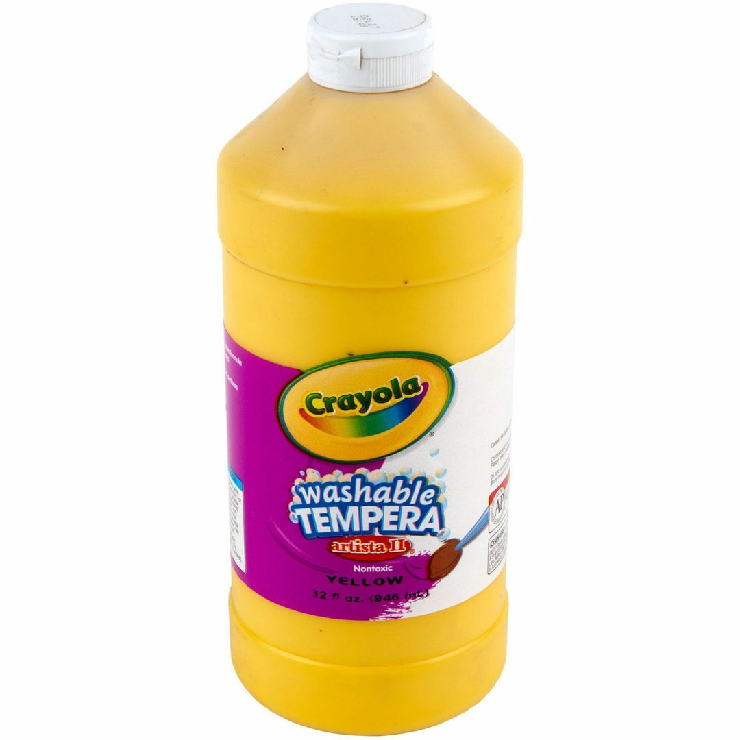Image of Crayola® Artista Ii Washable Tempera Paint, Yellow, 32 Oz Bottle