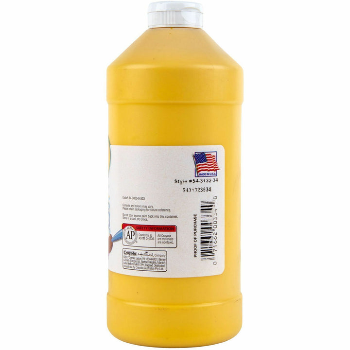 Image of Crayola® Artista Ii Washable Tempera Paint, Yellow, 32 Oz Bottle