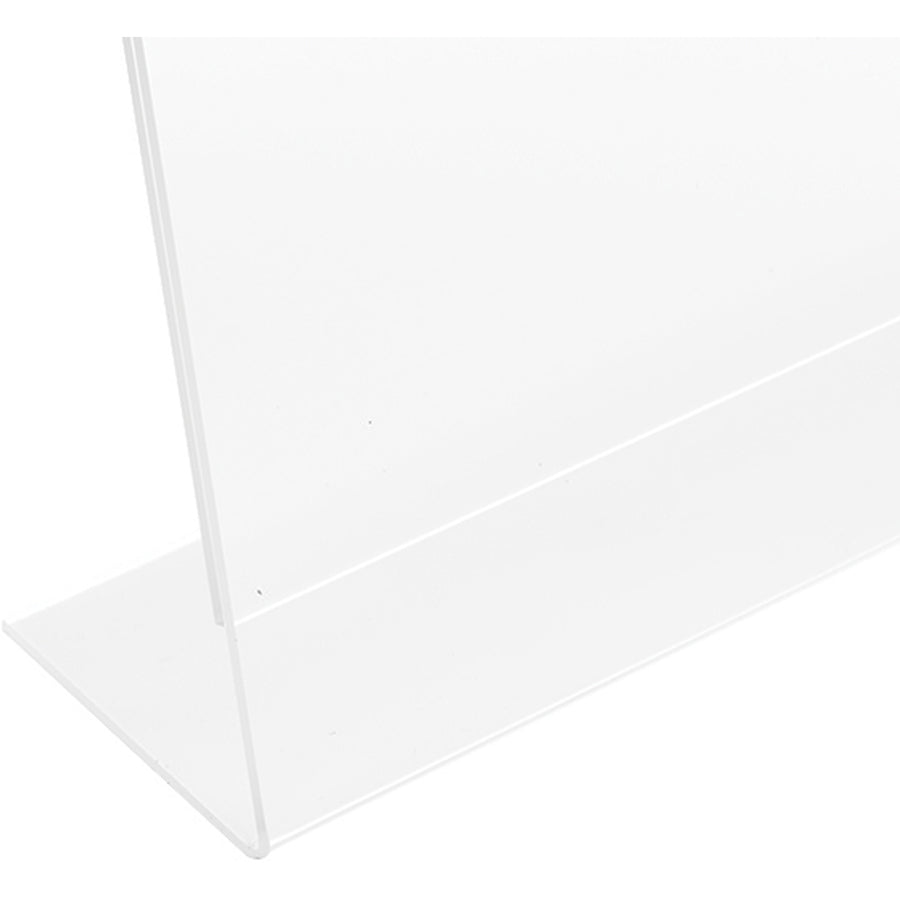 Image of deflecto® Sign Holder, Anti Glare, Slant, 11"x8.5"x2.5", Clear