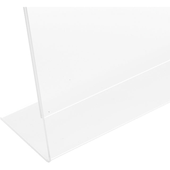 Image of deflecto® Sign Holder, Anti Glare, Slant, 11"x8.5"x2.5", Clear