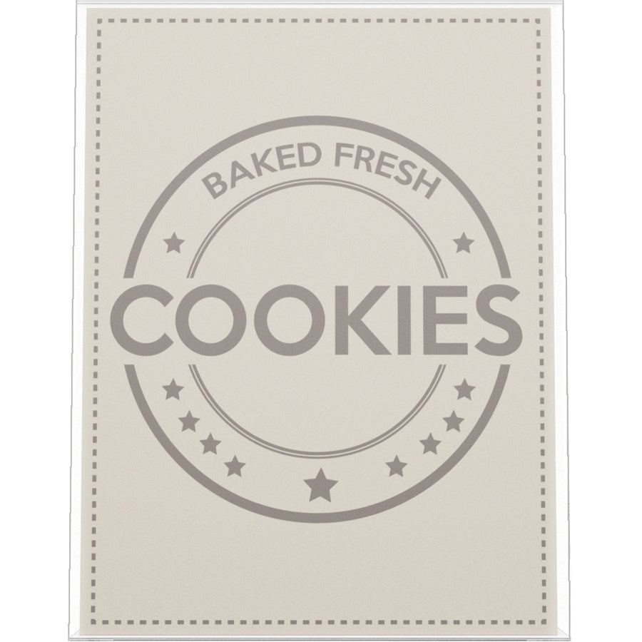 Image of deflecto® Sign Holder, Anti Glare, Slant, 11"x8.5"x2.5", Clear