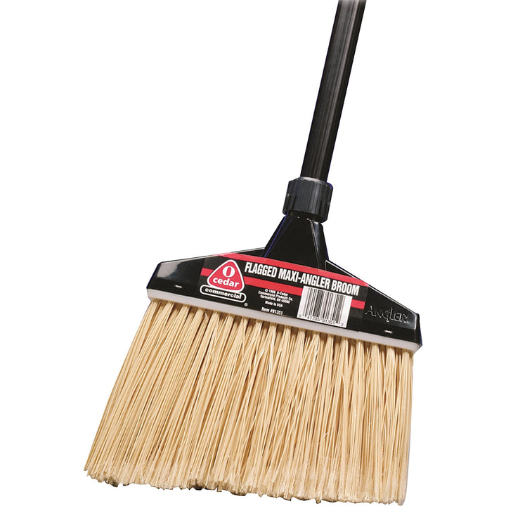 Image of Diversey Broom, Flagged Bristles, 14" Head, 48" Handle, BK
