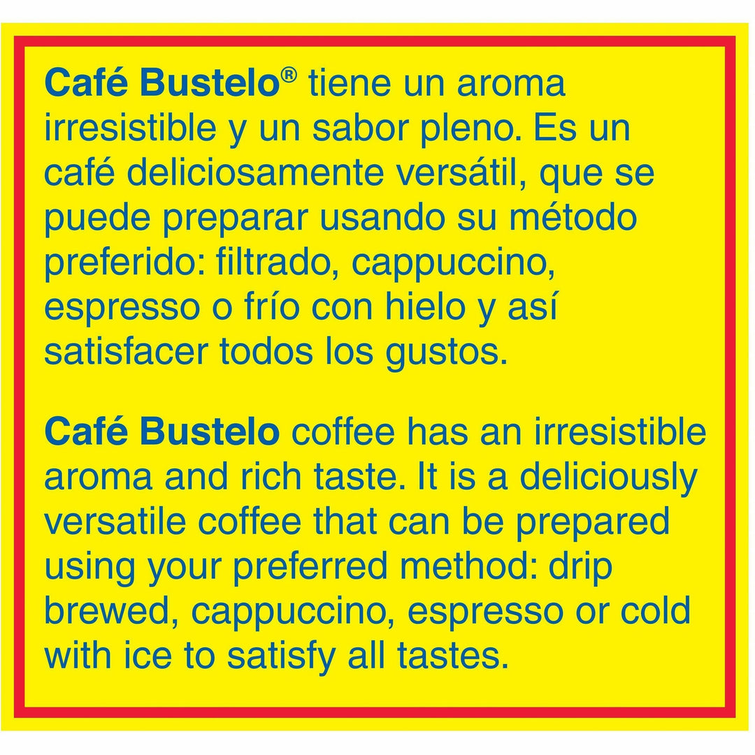 Image of Folgers® Espresso Blend Coffee, Cafe Buselo, 30/CT, Dark Brown