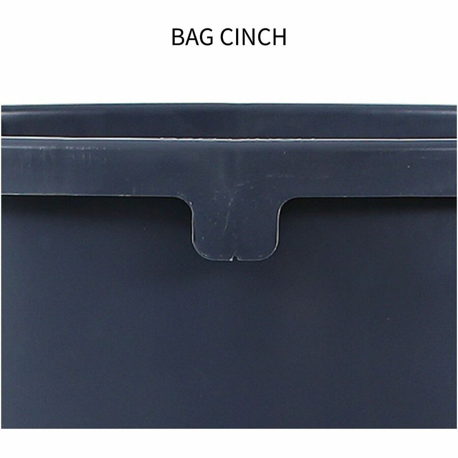 Image of Genuine Joe Trash Container, Heavy Duty, 44 Gal, 31.5"x24"x24", Gray