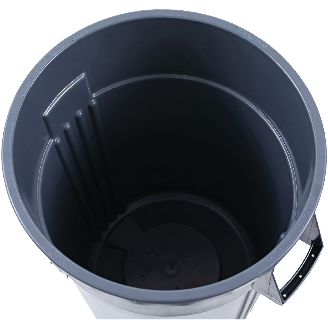 Image of Genuine Joe Trash Container, Heavy Duty, 44 Gal, 31.5"x24"x24", Gray