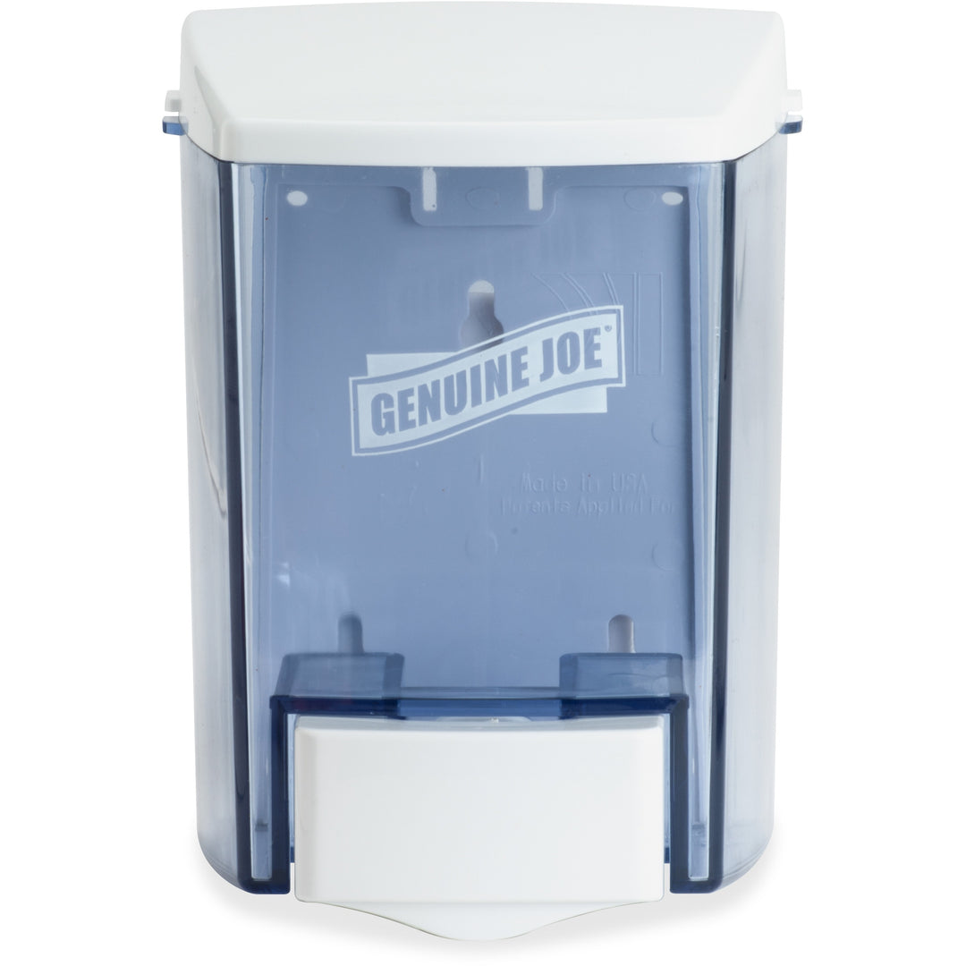 Image of Genuine Joe Dispenser, Liquid Soap/Lotion, Bulk Fill, 30oz, Clear