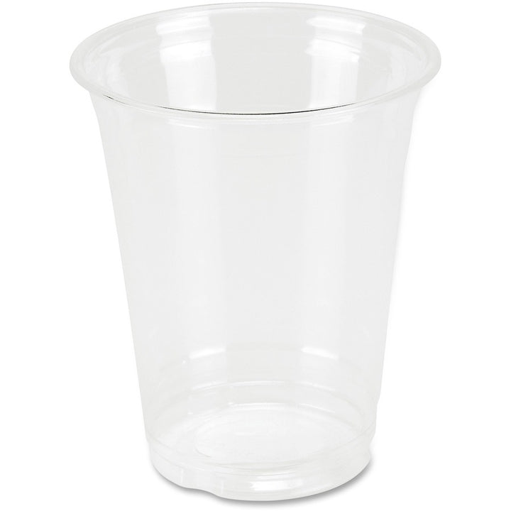 Image of Genuine Joe 58231 12 oz Clear Plastic Cups, 12 fl oz, Clear, Plastic, Cold Drink, Beverage, 25 / Pack