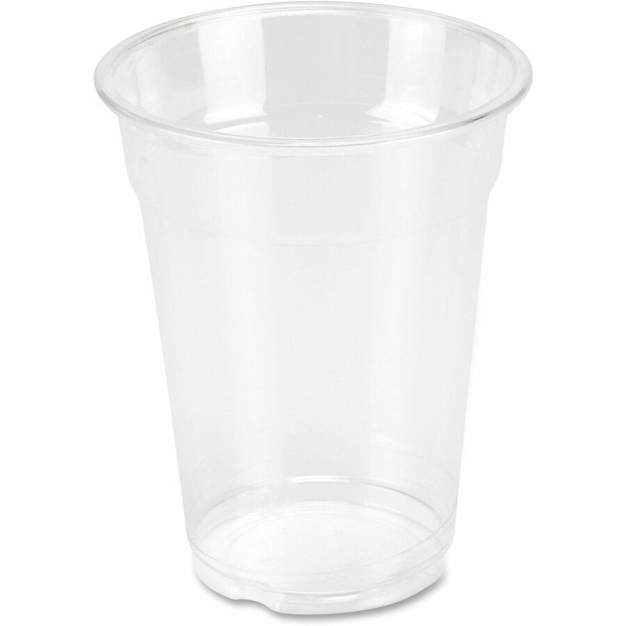 Image of Genuine Joe 58232 10 oz Clear Plastic Cups, 10 fl oz, Clear, Plastic, Cold Drink, Beverage, 25 / Pack