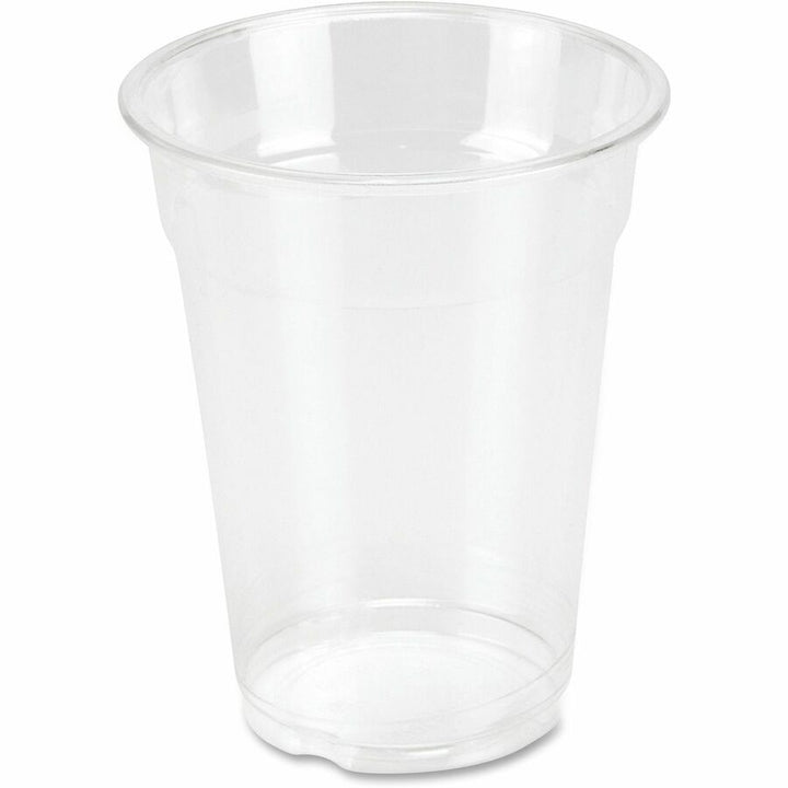 Image of Genuine Joe 58232 10 oz Clear Plastic Cups, 10 fl oz, Clear, Plastic, Cold Drink, Beverage, 25 / Pack