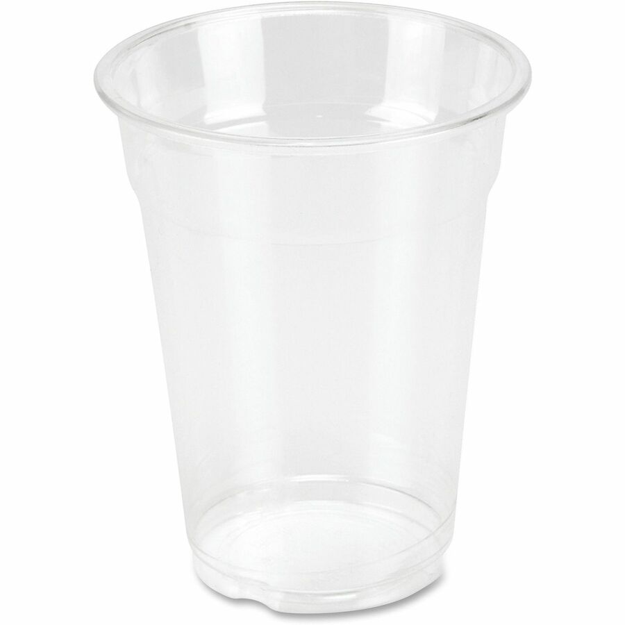 Image of Genuine Joe 58233 9 oz Clear Plastic Cups, 9 fl oz, Clear, Plastic, Cold Drink, Beverage, 50 / Pack
