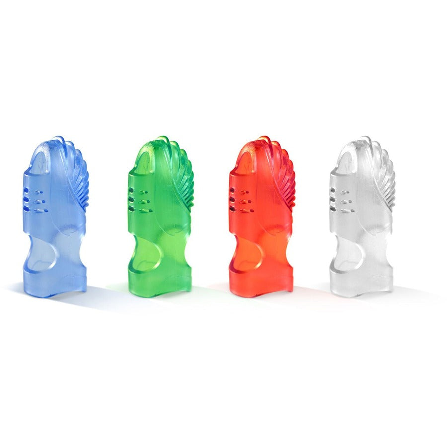 Image of LEE 61410 Tippi Micro Gel Grips, #3 with 0.63" Diameter, Assorted, Green, Clear, Red, 1 Pack