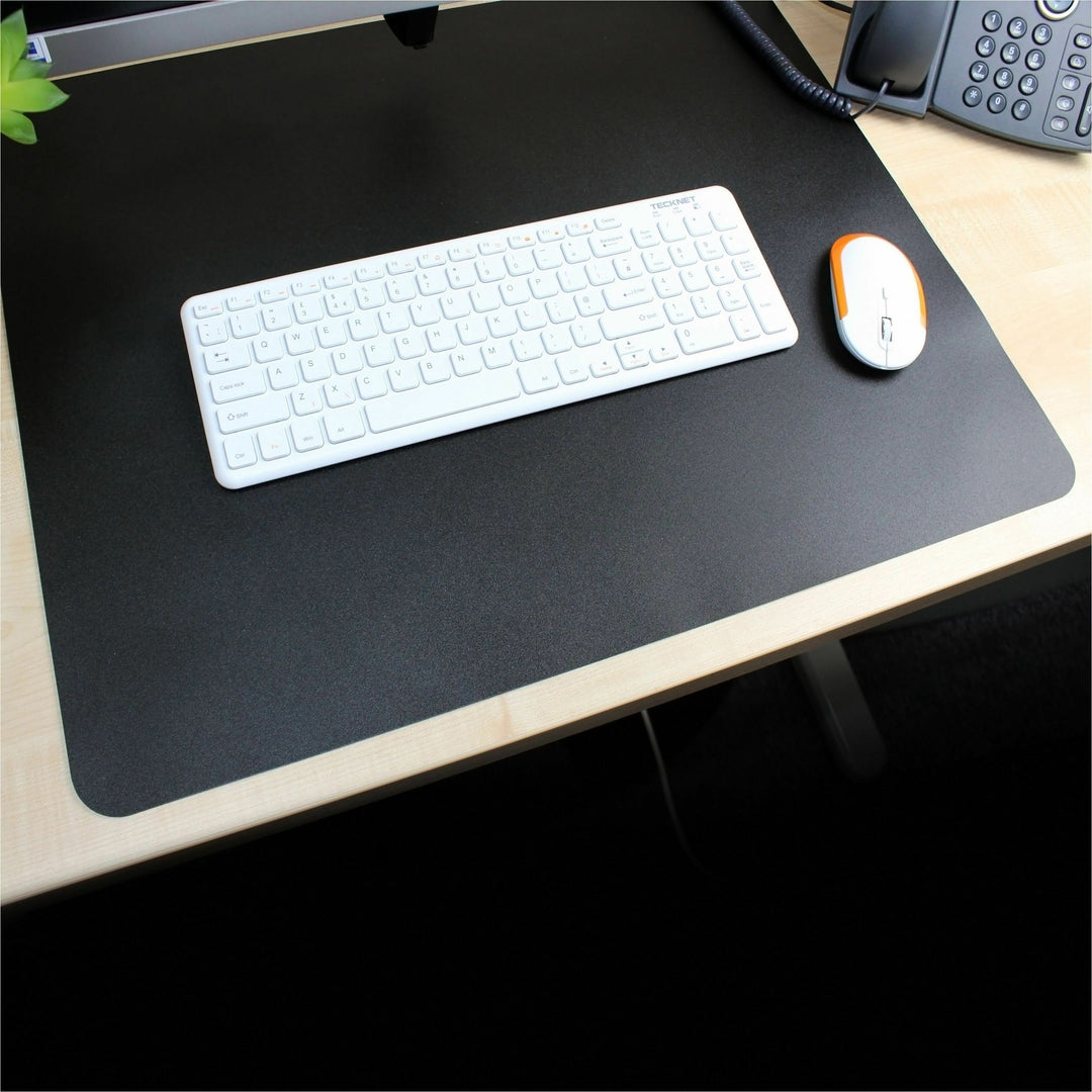 Image of Lorell Desk Pad, 20"x36", Black