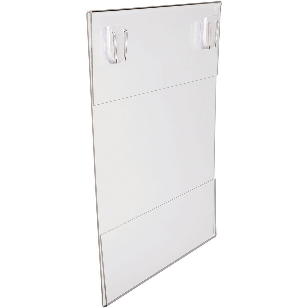 Image of Lorell Cubical Frame, Acrylic, Portrait, 8.5"x11", Clear