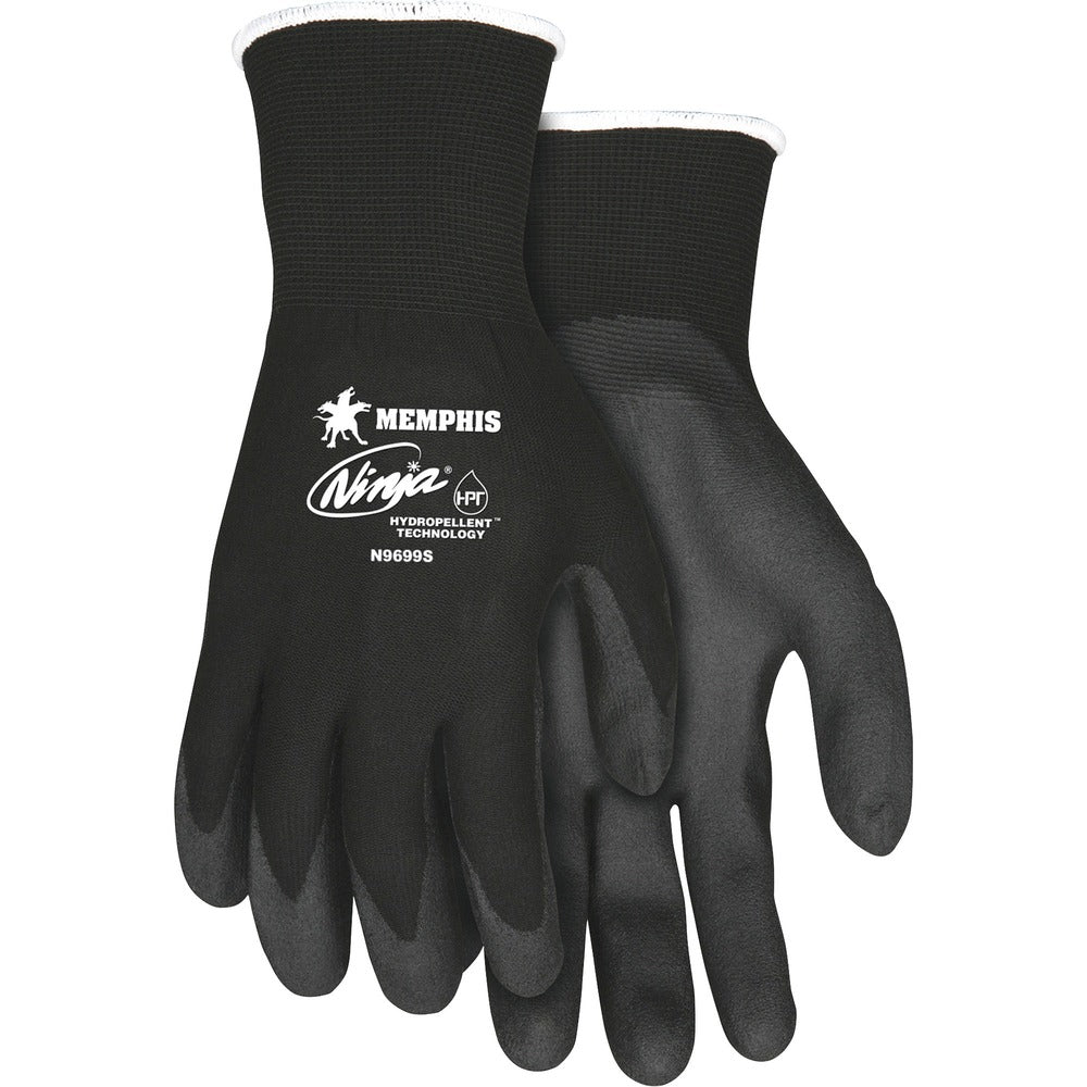 Image of MCR Safety Ninja Hydropellent Technology Gloves, Small, 2/PR, Black