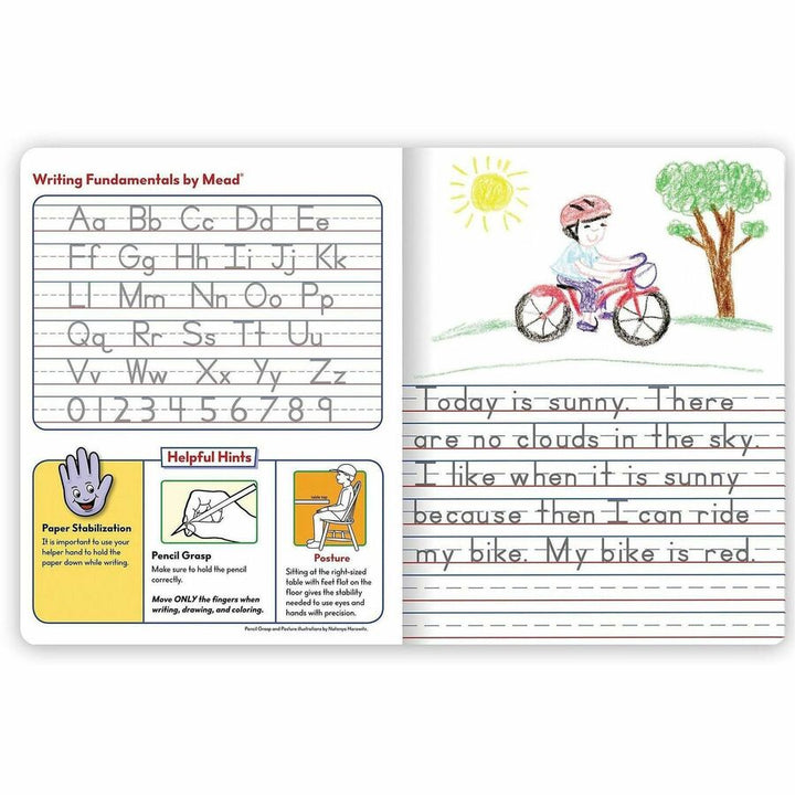 Image of Mead 09554 K-2 Classroom Primary Journal, 100 Sheets, 7 1/2" x 9 4/5" Sheet Size, Assorted Cover, 1 Each