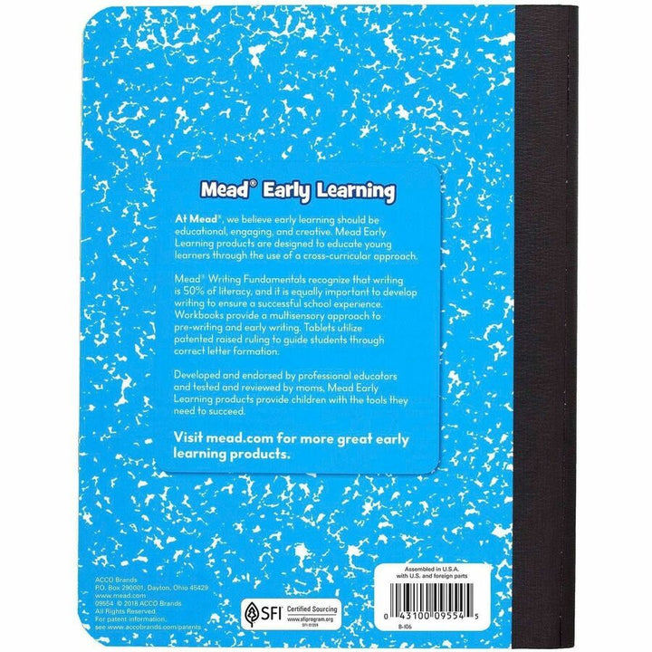 Image of Mead 09554 K-2 Classroom Primary Journal, 100 Sheets, 7 1/2" x 9 4/5" Sheet Size, Assorted Cover, 1 Each