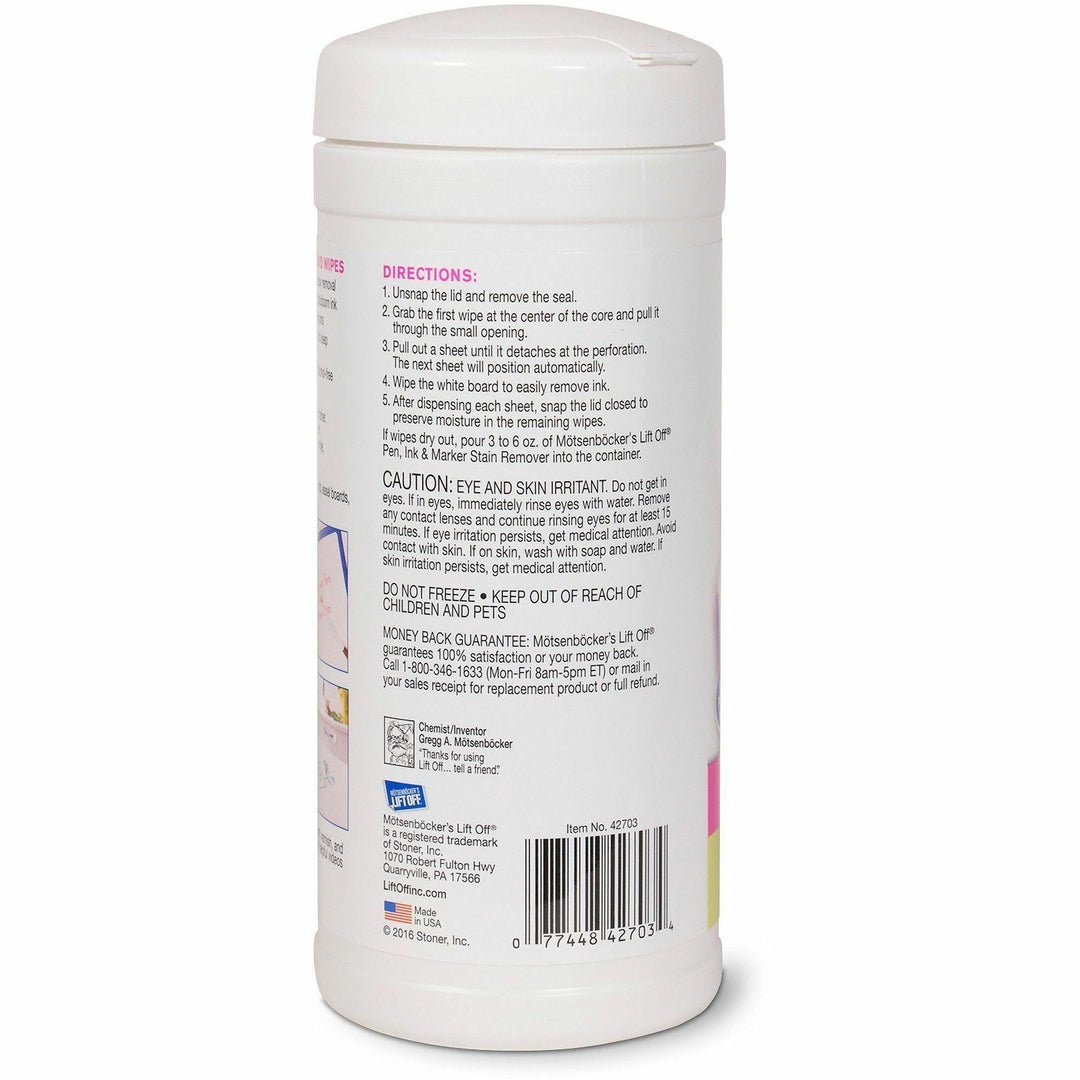 Image of M?tsenb?cker's Lift Off 42703 Dry-Erase Board Wipes