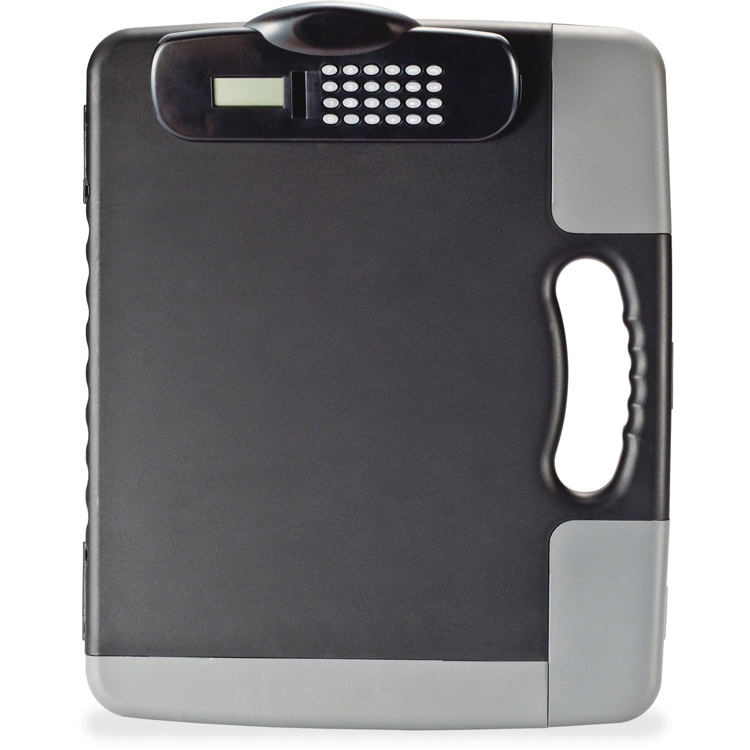 Image of Officemate Clipboard Case,w/Calculator,14.5"x11.75"x1.5",Charcoal Black