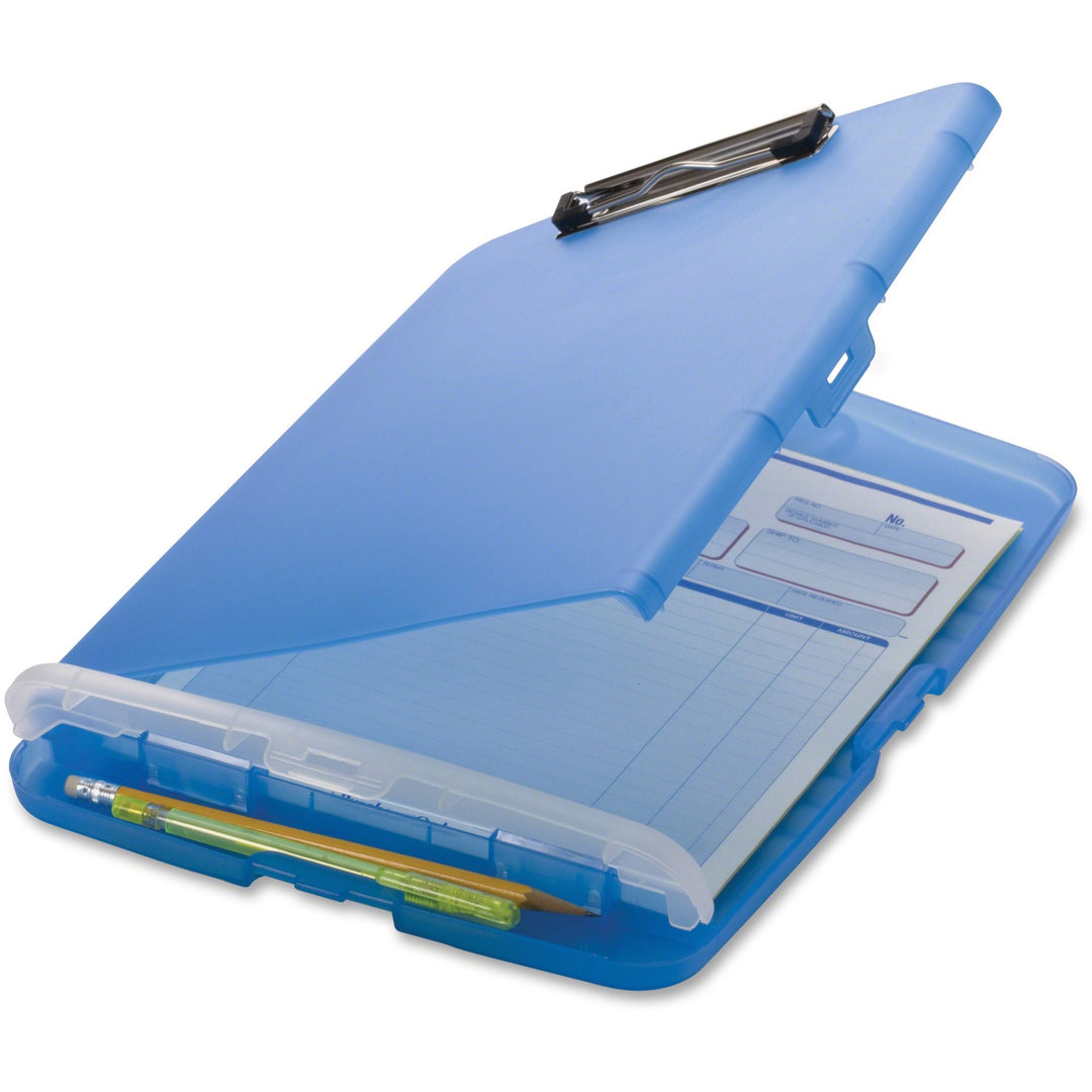 Image of Officemate Storage Clipboard, 1" Cap, 8-1/2"x11", Blue